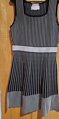 kate spade Black and White Vertical Stripe Dress